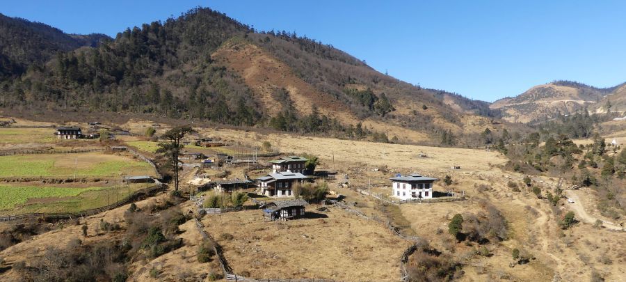 Bhutan - Tageswanderung Gangtey-Longtey