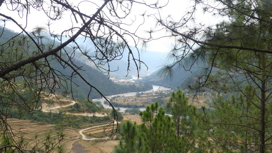 Bhutan - Tageswanderung vom Punakha-Tal zum Siwola Kloster