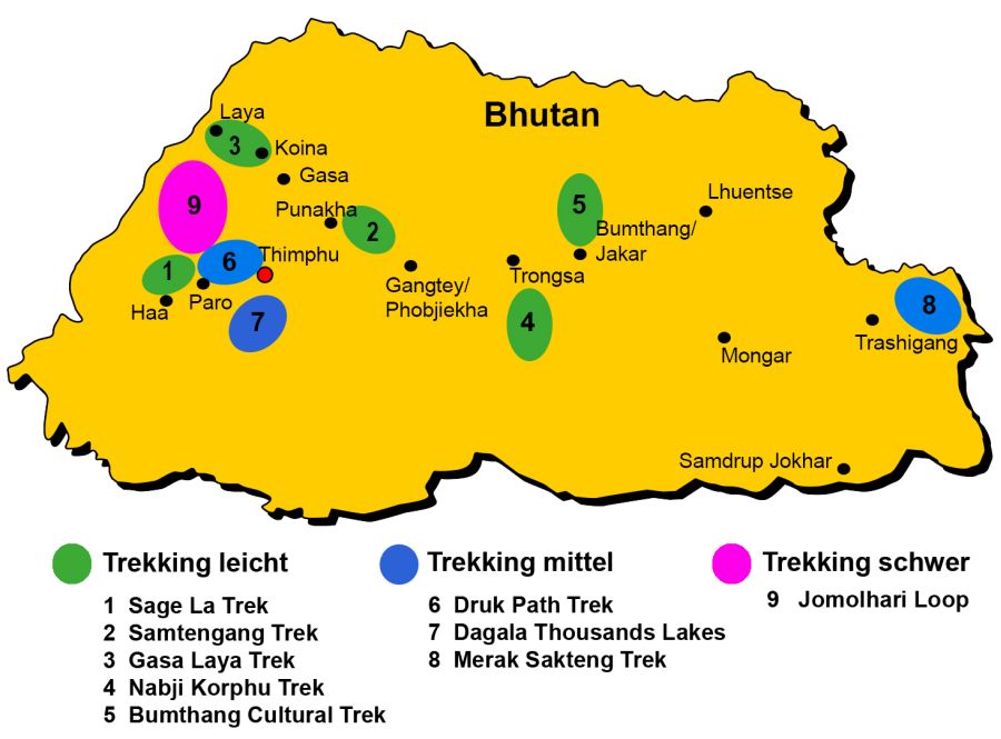 Bhutan Trekkingtouren