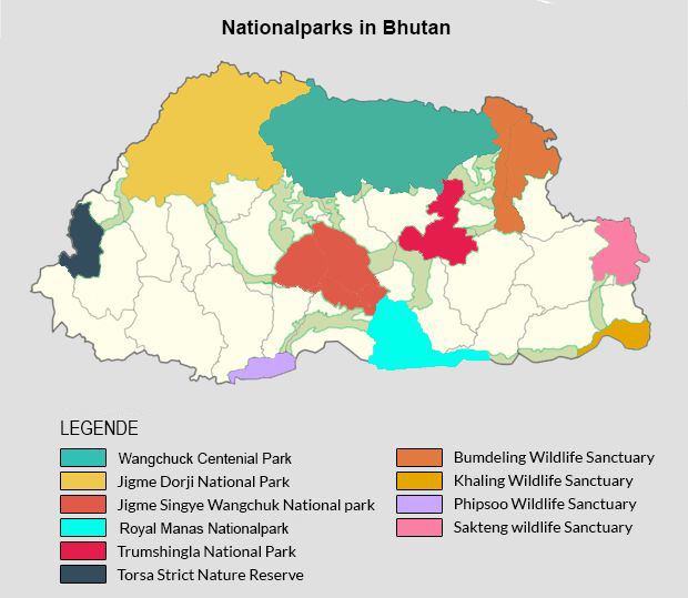 Bhutan Nationalparks 620x539