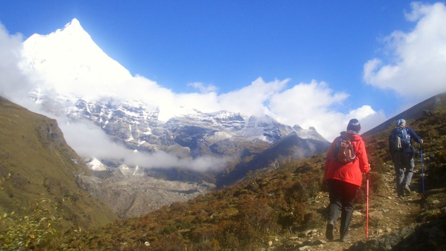 Bhutan Trekking schwer Jomolhari Trek2