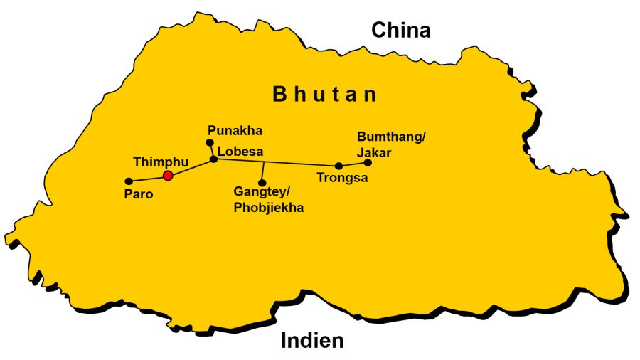 RV Karte Bhutan WestZentral 900x506